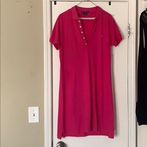 Hot pink Ralph Lauren dress